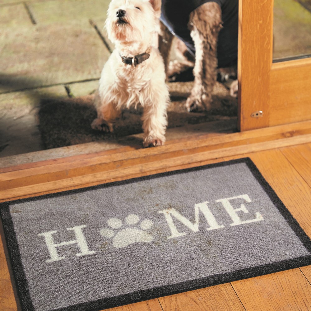 Howler & Scratch Home Paw Pet Mat 1 in grey